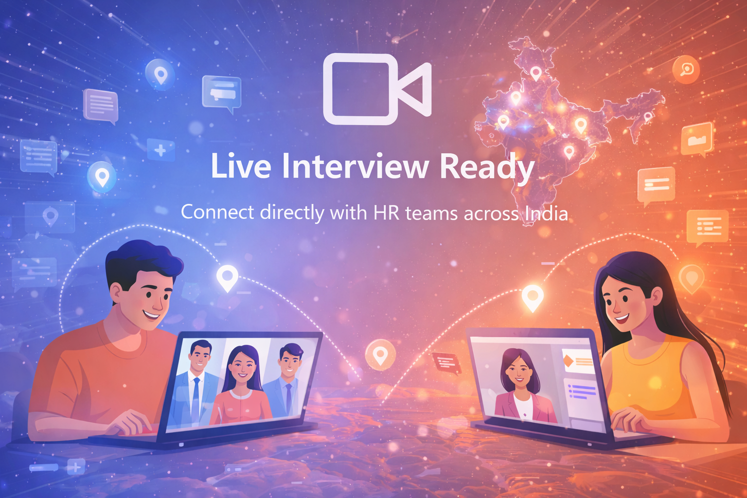 Live Interview Ready - Connect directly with HR teams across India